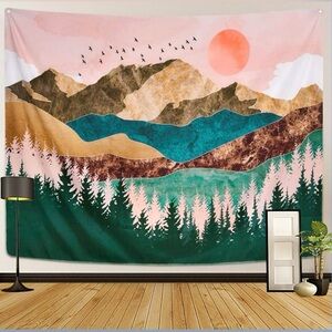 Scenic Mountain Tapestry